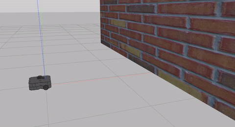 Turtlebot3 moving to wall