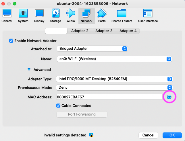 refresh MAC address